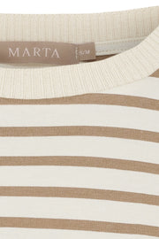 Brooklyn Tee | Beige/Fango | T-shirt fra Marta du Chateau