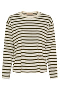 Kara LS Tee | Olive Stripe