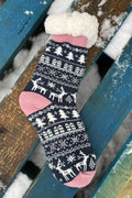 Fluffy Xmas Sock | Navy | Julesokker fra Lazy Bear
