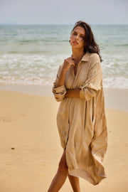 Flow Dress | Beige | Kjole fra Atelier C