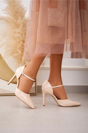 Shiny Pumps | Beige | Heels fra Avery