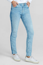 Bradford Patch Jeans | Light Blue | Jeans fra Mos Mosh