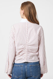 Francesca Stripe Shirt | Rose | Bluse fra Neo Noir