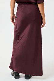 Vicky Heavy Sateen Skirt 159588 | Burgundy | Nederdel fra Neo Noir