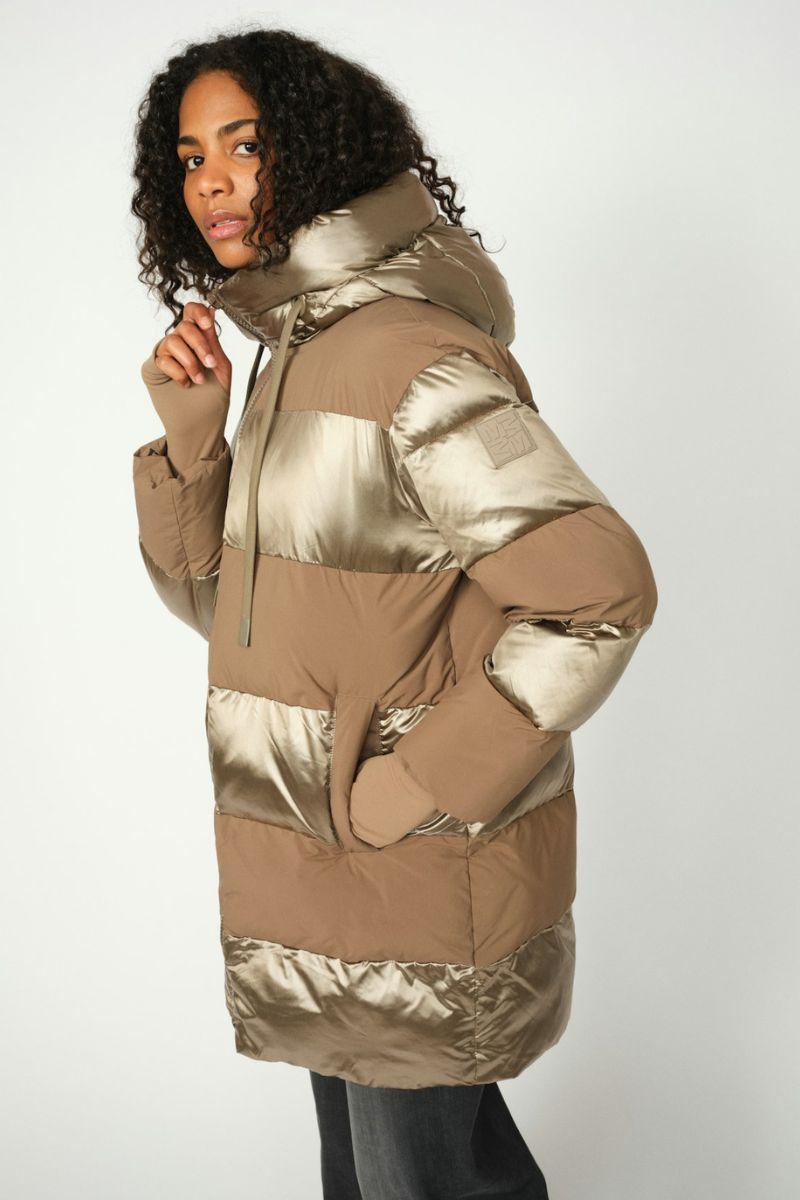 Mos Mosh Jakke | Chocolate Chip | MMAvon Block Jacket – Lisen.dk