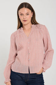 Helly Blouse 206314 | Moonbeam W. Baked Apple | Bluse fra Freequent