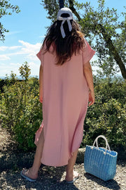 Samos Dress | Coral | Kjole fra Black Colour