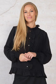 Gaya Blouse | Black | Bluse fra Prepair