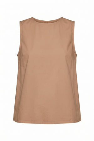 Rosalba Flared Top | Camel