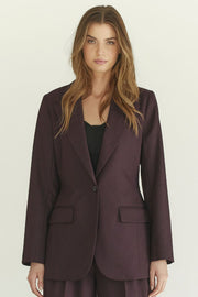 Almira Fitted Blazer 30365 | Plum | Blazer fra Co'couture