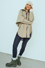 Mow Poncho 206743 | Silver Mink | Jakke fra Freequent