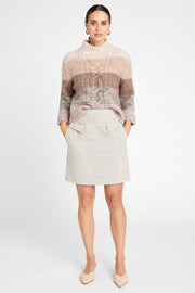 Olivia high waist short skirt 54558 | Sand | Nederdele fra Gustav