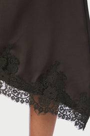 Fiora Lace Skirt | Dark Brown | Nederdel fra Neo Noir