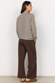 Tini Stripe Sweat | Brun | Bluse fra Statebird