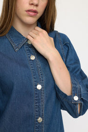 Erin Shirt | Medium Blue Denim Wash | Skjorte fra Soft Rebels