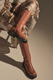 Phoenix Leather Hi Boot | Dark Cognac | Støvler fra Mos Mosh
