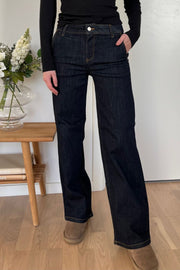 Nora Jeans | Raw Blue Denim | Jeans fra French Laundry