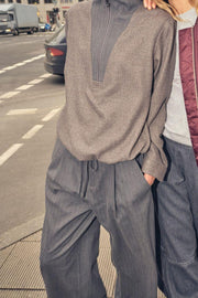 Leslie  Monrose Pant Long | Phantom | Bukser fra Mos Mosh