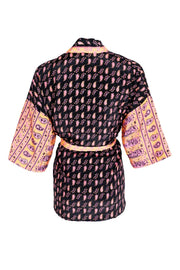 Luna Short Kimono | Black Pink | Kimono fra Black Colour