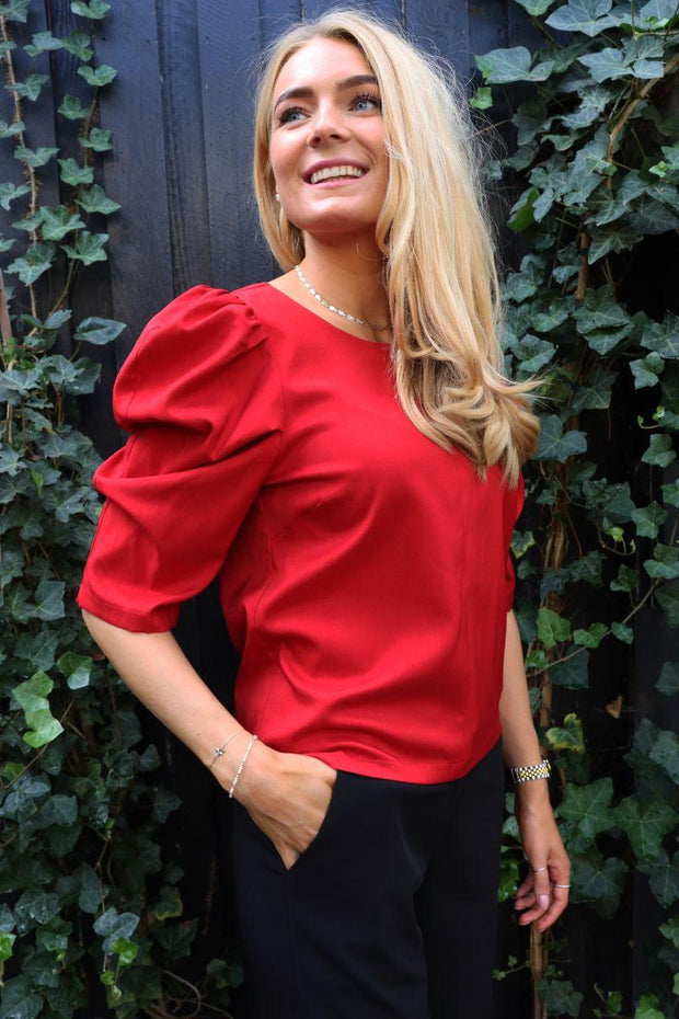 Winnie Blouse | Red | Bluse fra Liberté