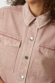 Tiki Solid Shirt | Ash Rose | Bluse fra Neo Noir