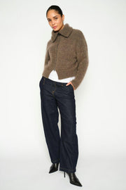 Hulda Knit Zip Cardigan | Bracken | Strik fra Mos Mosh