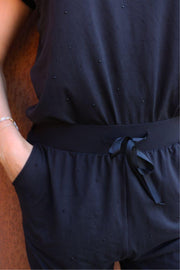 Alma Wide Pants | Black Black Simili | Bukser fra Liberté