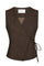 Samara Melange Waistcoat | Brown Melange | Vest fra Neo Noir
