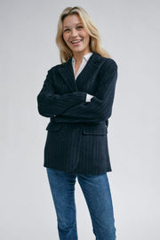 Karita Idun Wool Blazer | Salute Navy | Blazer fra Mos Mosh