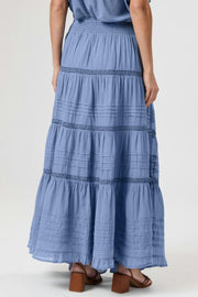 Felicia S Voile Skirt | Smoke Blue | Nederdel fra Neo Noir