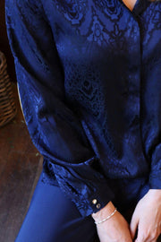 Lala Ls Shirt | Navy Black | Bluse fra Liberté