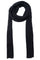 Slim Long Knitted Scarf | Black | Tørklæde fra Black Colour
