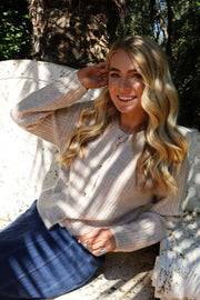 Fro O Neck Cardigan | Ivory | Strik fra Liberté