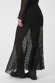 Mariya Lace Skirt | Black | Nederdel fra Neo Noir