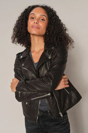 Mitchel Mol Leather Jacket  | Black | Leather fra Mos Mosh