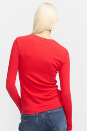 SRFenja O-neck Top SRAW22-300 |  Racing Red | T-shirt fra Soft Rebels