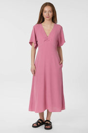 Mireille Crepe Solid Dress | Evening Rose | Kjole fra Neo Noir