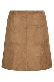 Hemie Faux Suede Skirt | Cognac | Nederdel fra Neo Noir