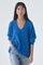 Thora V-Neck Knit | Blue Lolite | Strik fra Mos Mosh