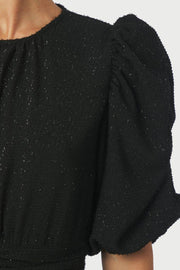 Kikka Glitz Dress | Black | Kjole fra Neo Noir