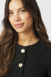 Rosella Boucle Mini Jacket | Black | Jakke fra Neo Noir