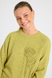 Vidoo Pullover 204677 | Willow Melange | Strik fra Freequent