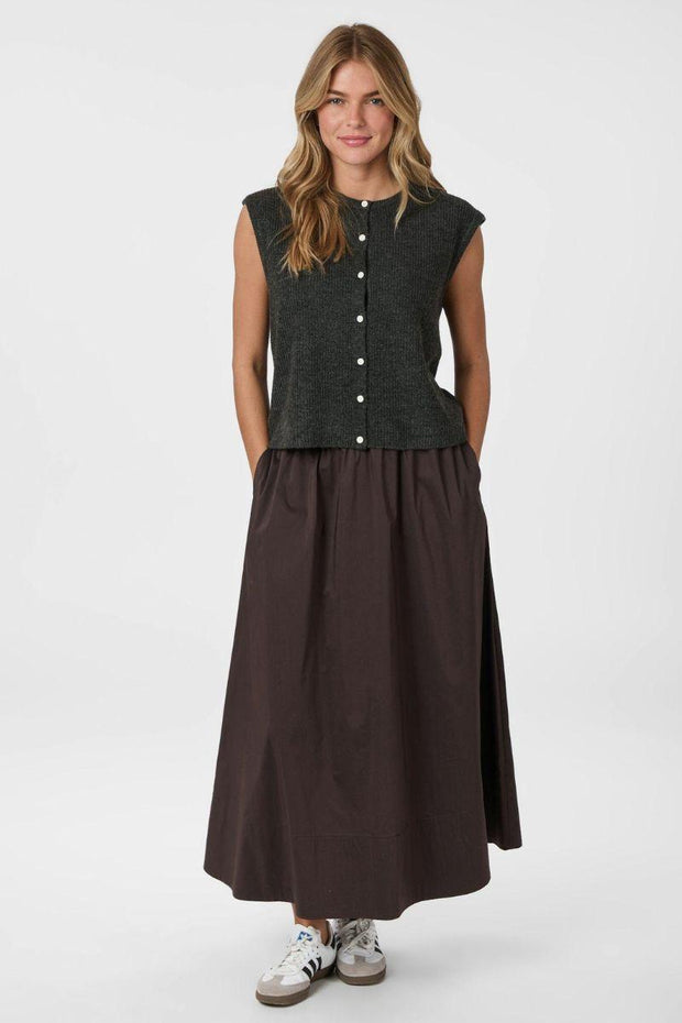 Everest Knit Vest | Antracit | Strik fra Neo Noir