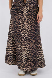 Yara Leo Long Skirt 162805 | Leopard | Nederdel fra Neo Noir