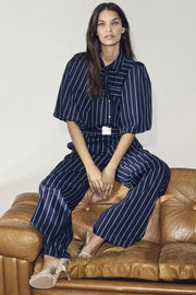 Sebi Stripe Pant 31311 | Navy | Bukser fra Co'couture