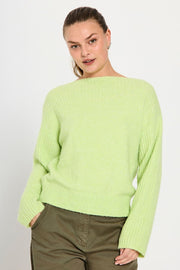 Boady Pullover 205237 | Shadow Lime Melange | Strik fra Freequent