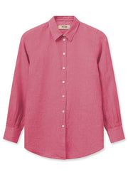 Karli Linen Shirt | Camellia Rose | Skjorte fra Mos Mosh