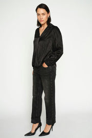 Aldo Monogram Blouse | Black | Bluse fra Mos Mosh
