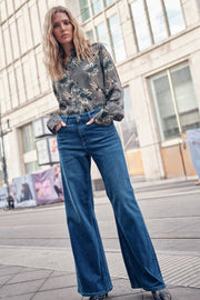 Dara Hera Jeans Regular | Deep Blue | Jeans fra Mos Mosh