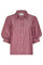 Etta Soft Stripe Stone Shirt | Dark Rose | Bluse fra Neo Noir